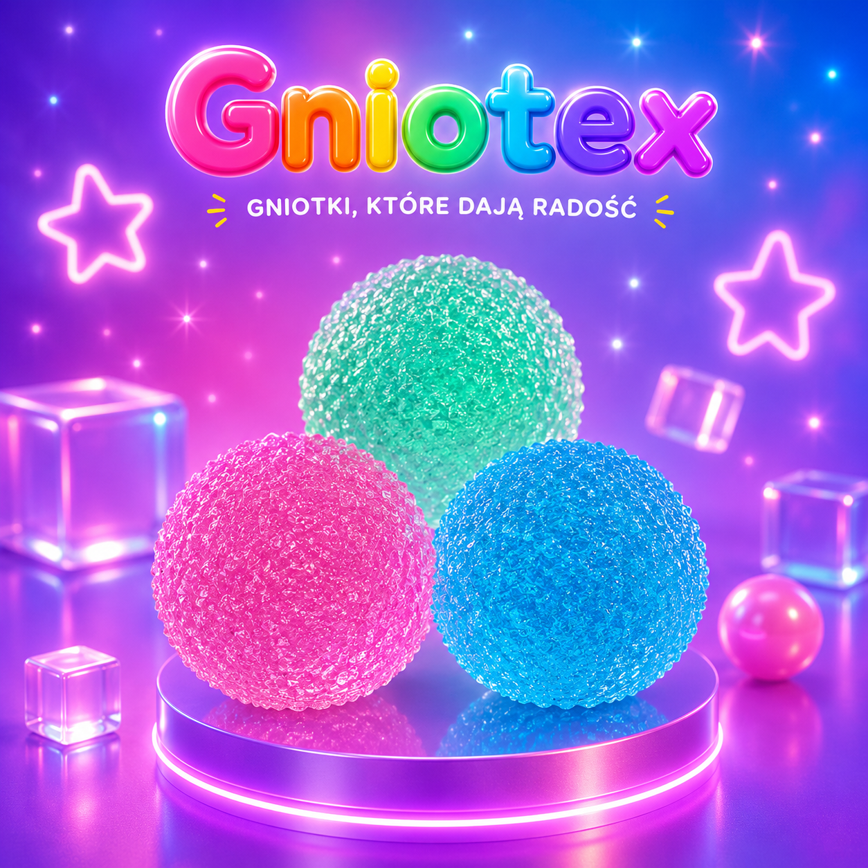 Gniotex Bąbel- losowy kolor