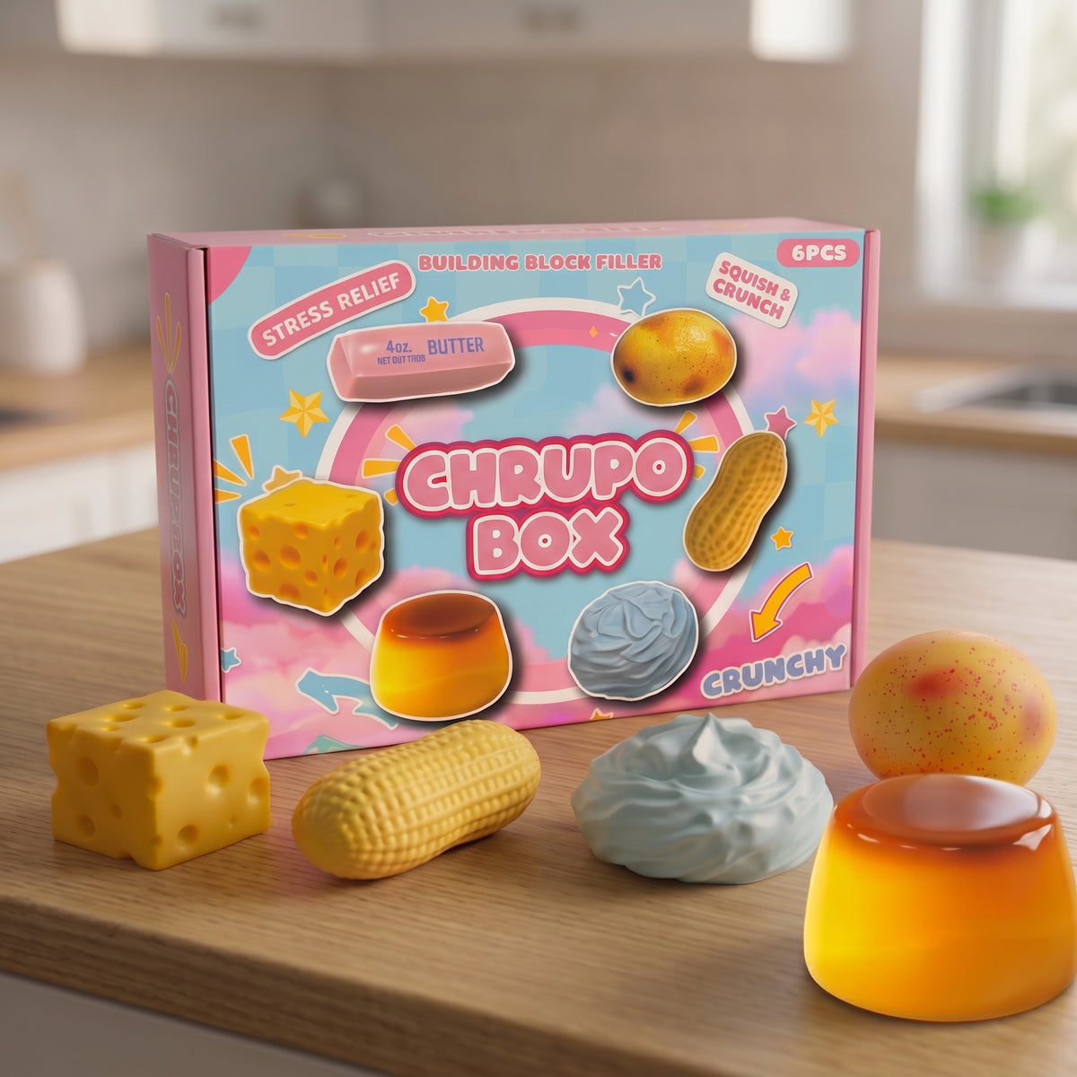ChrupoBox™ | Zestaw 6 Chrupiących Gniotków