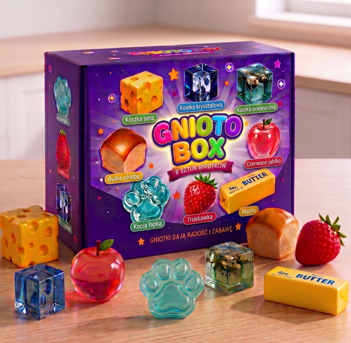 GniotoBox™ | Zestaw 8 Gniotków